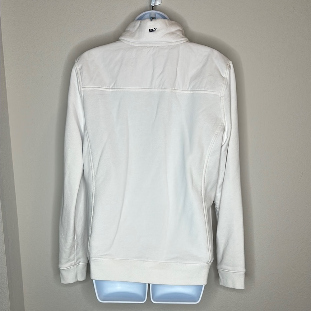 Vineyard Vines White Quarter-Zip Sweatshirt - Picture 3 of 3